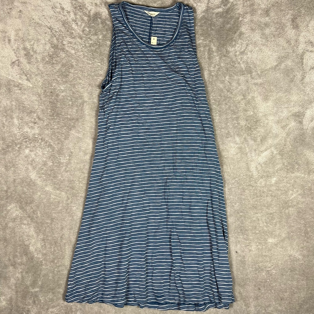 Madewell Dress Womens Large Highpoint Tank Dress In Fairbury Stripe Beachy Mini - Picture 5 of 10